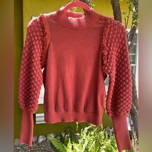 DOLAN Anthropologie Sweater Brick Red Size XXS